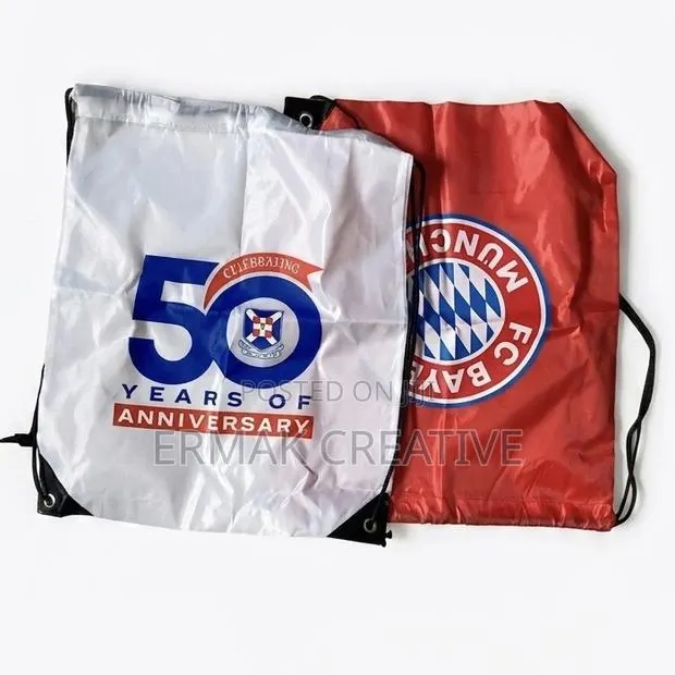 Drawstring Bag Red / White · Photo 1