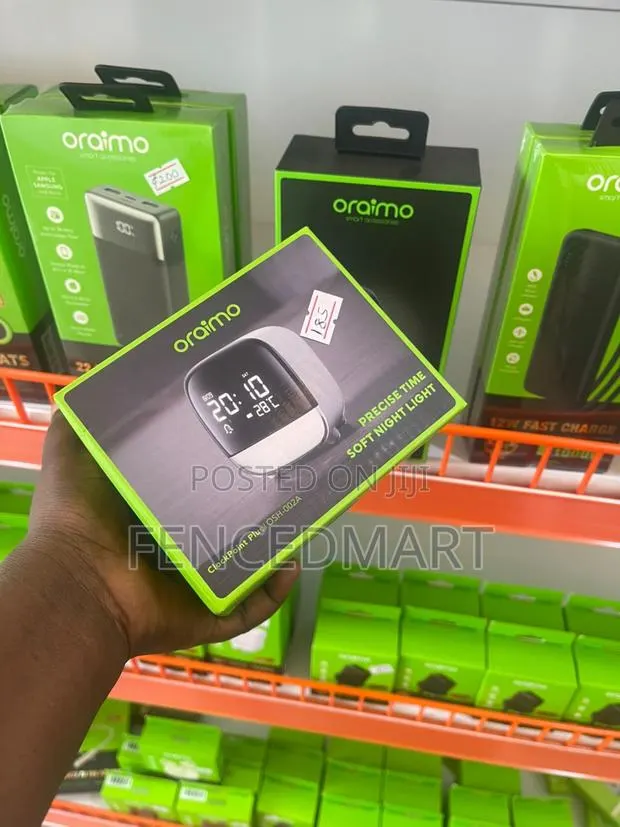 Oraimo ClockPoint Plus Alarm Clock With Touch Night Light (OSH-002A) · Photo 1