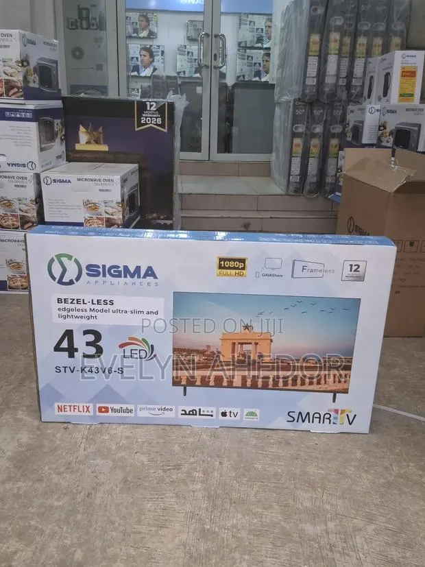 Sigma Smart Android TV 43 Inches With Bluetooth Netflex Wifi Available · Photo 1
