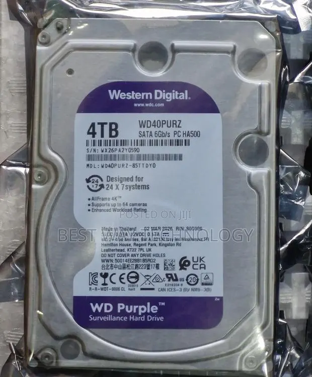 4tb Hard Drive WD Purple · Photo 1