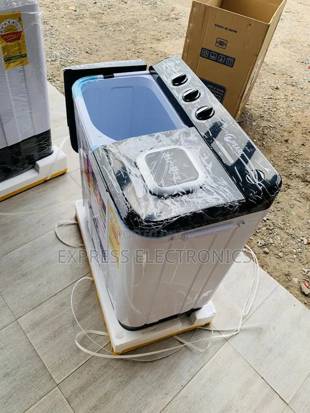 7kg Topload Twintub Pearl Semi Automatic Washing Machine White · Photo 1