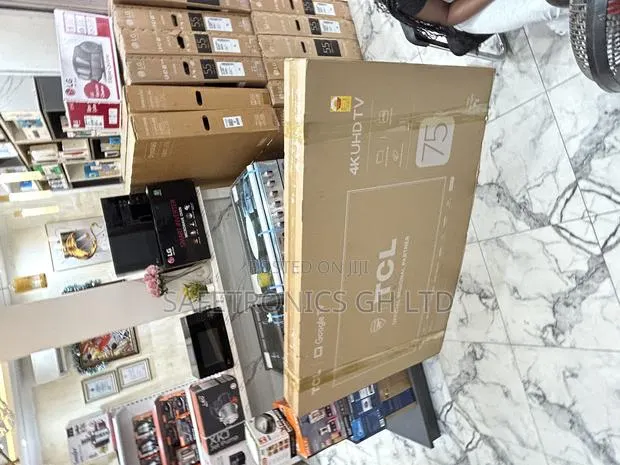 Ultra 75” TCL Sleek Smart Led Android Uhd Frameless Tv · Photo 1