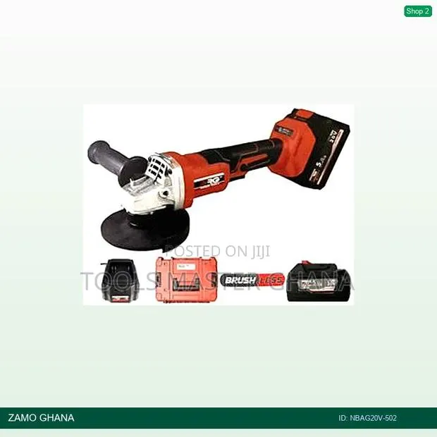 20v Angle Grinder 115mm Brushless 4.5inch Li-Ion Cordles - Nbag20v-502 · Photo 1