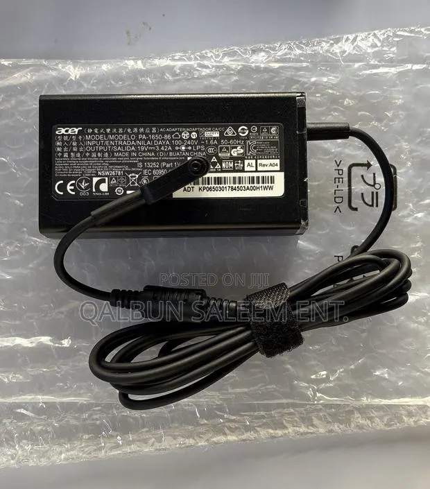 Brand-New Original Acer 19v 3.42a 65w Small Pin Aspire 5 A514 Adapter · Photo 1