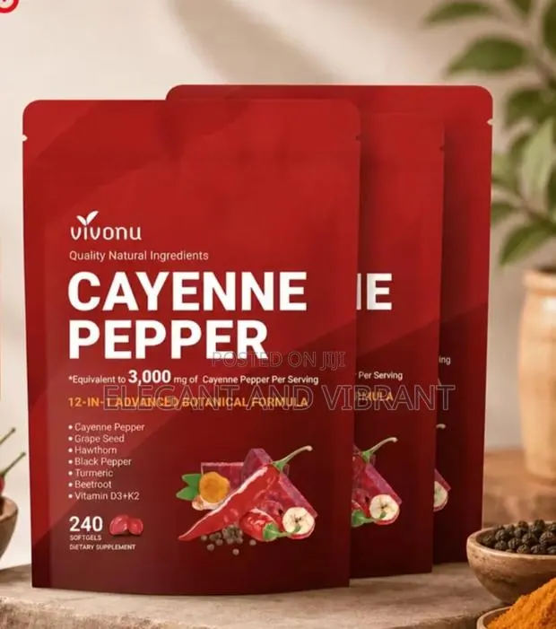 Cayenne Pepper 12-in-1 Botanical Softgels, 240 Softgels, 3000Mg · Photo 1