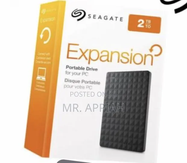 Fresh in Box Seagate External Drive 2TB(Black) · Photo 1
