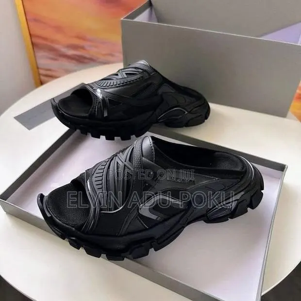 Solid Balenciaga Rubber Track Sandals in Different Colors , Swipe > · Photo 1