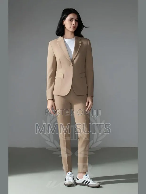Corporate Ladies 2-Piece Quality Suit in Light Brown All Sizes · Photo 1