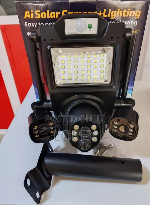 Streetlight 450w 4g Solar Camara Eseecloud App Ai Human Tracking 2lens · Photo 1