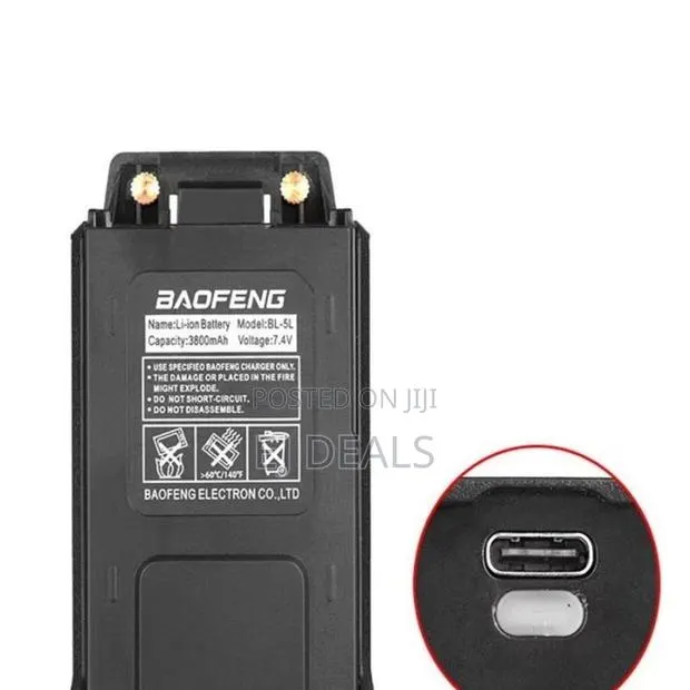 Baofeng UV-5R Rechargeable Battery Type C Charge · Photo 1