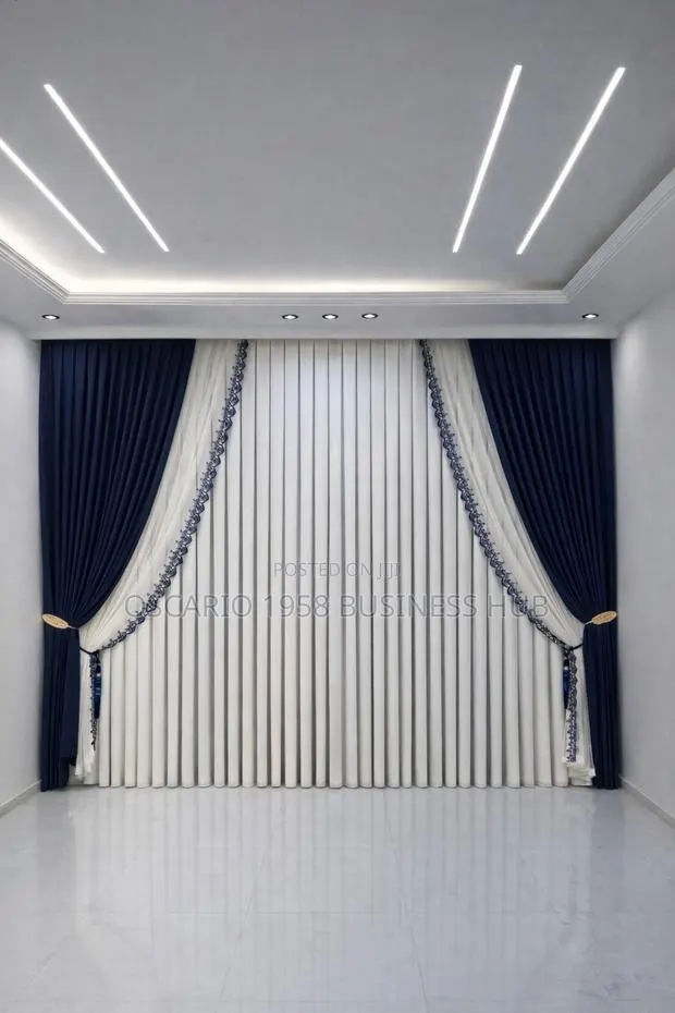 Serene Spaces Modern Customswindow Curtain · Photo 1