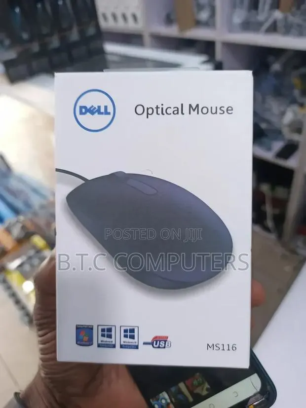 MS116 Optical Mouse Original Dell Wired Mouse · Photo 1