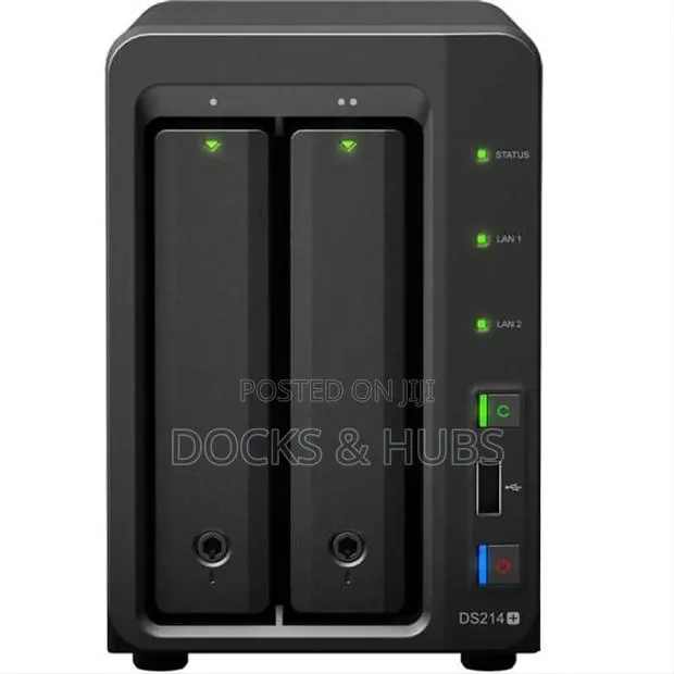 Synology DiskStation DS214+ 2-Bay All-in-1 NAS Server · Photo 1