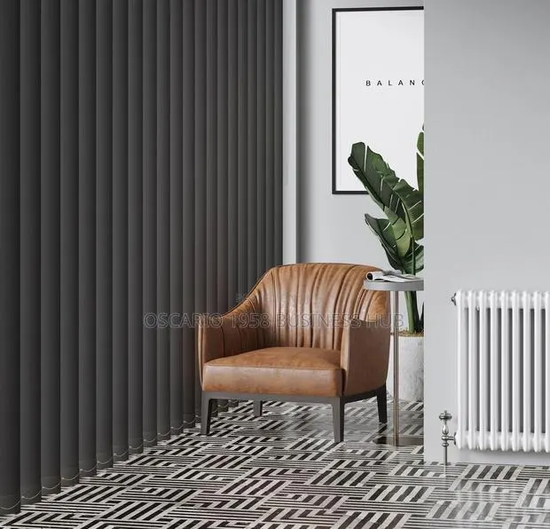 Dark Chocolate Design Window Curtain Blinds · Photo 1