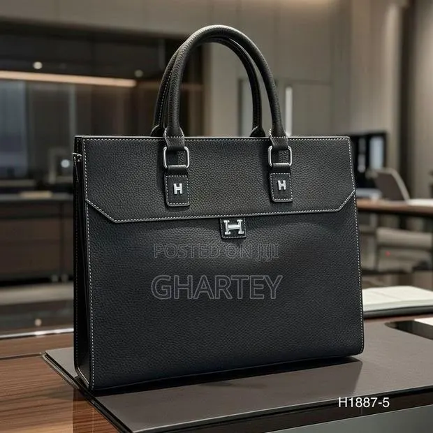 Timeless Executive Hermes Leather Tote Bag · Photo 1