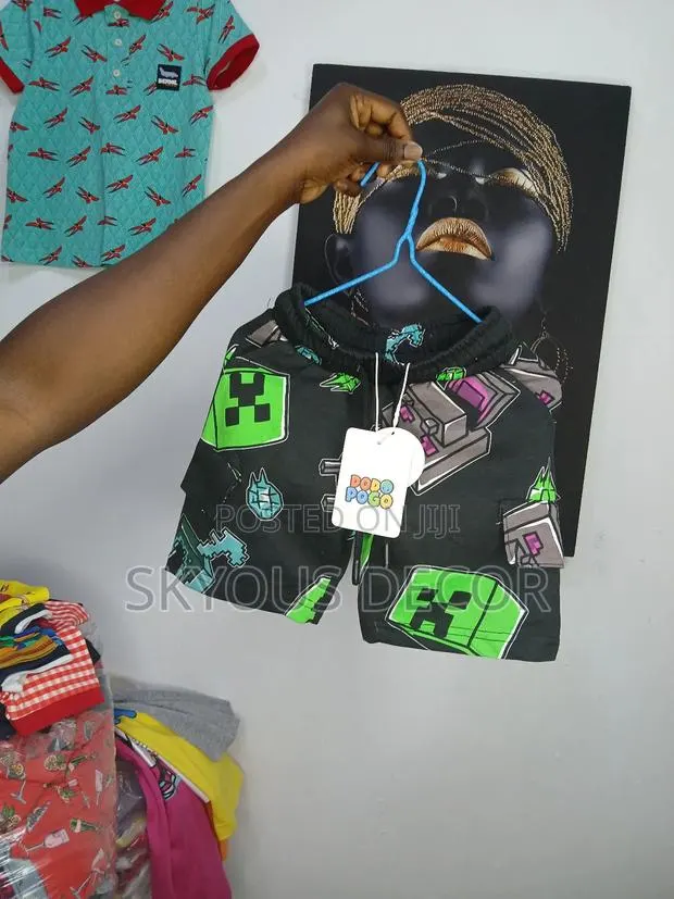 Black and Lemon Shorts for Kids 1-10years · Photo 1