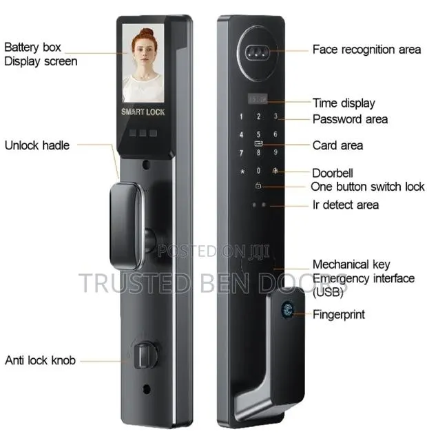 Tuya Wifi App Biometric Smart Locks for Wooden and Security Doors · Photo 1