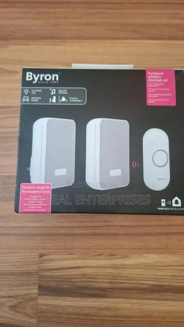 Byron Dby-22324uk Wireless Doorbell Set (Twin Pack). · Photo 1