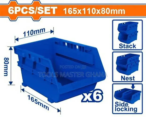 6 PCS Storage Bins Set # Wtb8336 · Photo 1