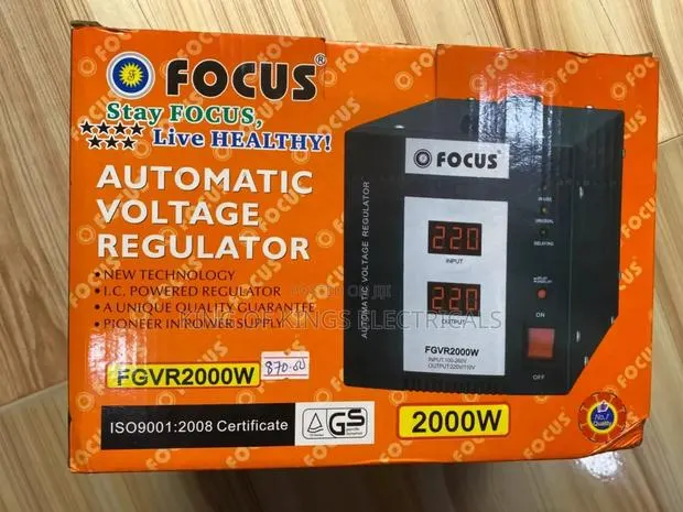 Focus Automatic Voltage Regulator – 2000w Heavy-Duty Power Stabilizer · Photo 1