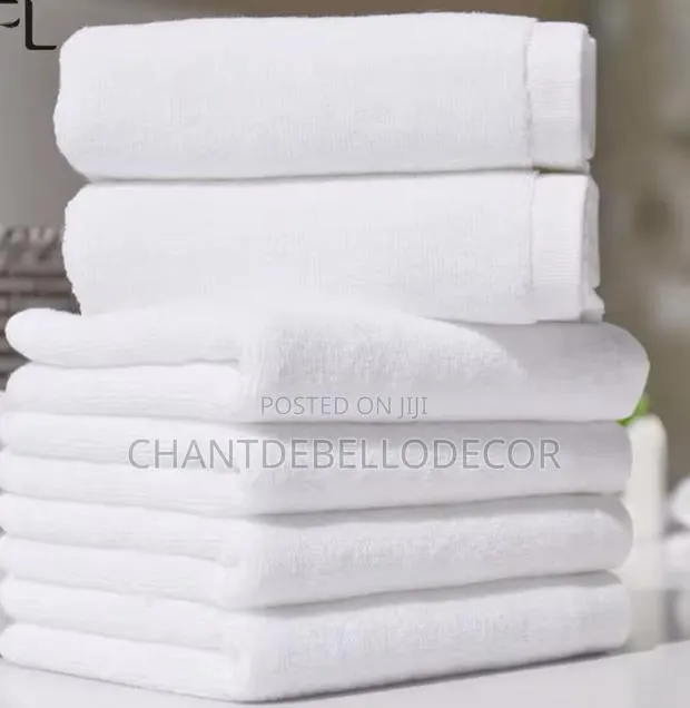 High Quality 910 Grams 5 Star Hotel White Bath-Sheet Towel · Photo 1