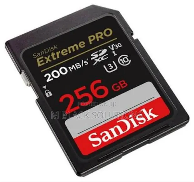 Sandisk SD Card 256GB Extreme Pro 200mb/S V30 · Photo 1