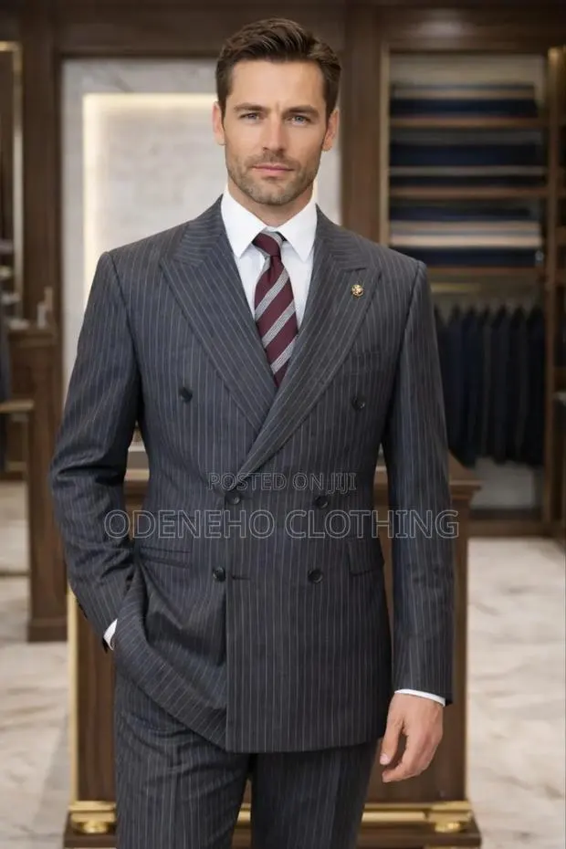 Luxury Pinstripes Double Breasted Suit · Photo 1