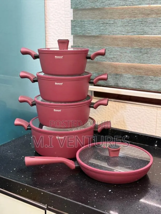 5 Pieces Momcoc Granite Cookware Set · Photo 1