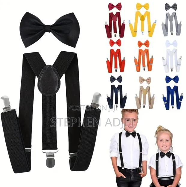 Boys and Girls Suspender and Bow Tie · Photo 1
