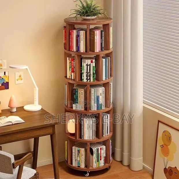 360 Rotating Bookshelves (5 Steps) With Wheels · Photo 1
