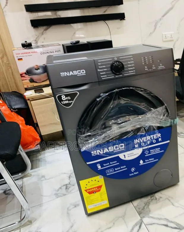 Secure Grey Nasco 8kg Front Load Washing Machine · Photo 1