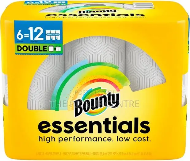 Bounty Essentials Paper Towels, 6 in a Pack · Photo 1