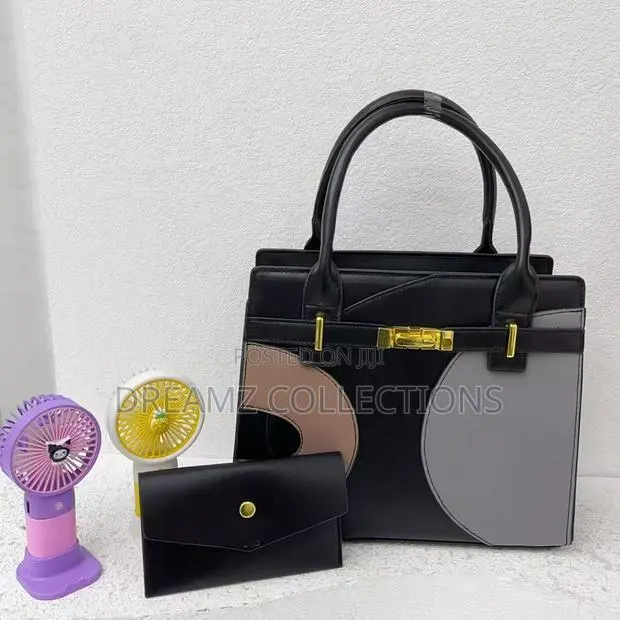 Geometric Panel Handbag Set · Photo 1