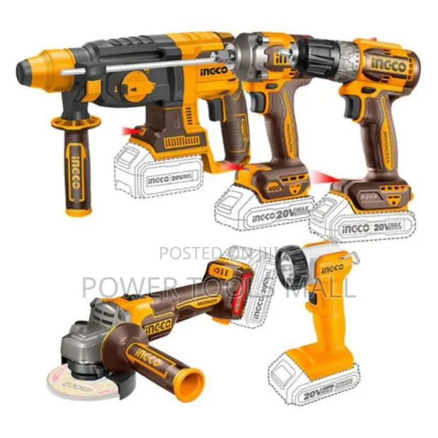 5pcs Cordless Combo Industrial Kit 20v · Photo 1