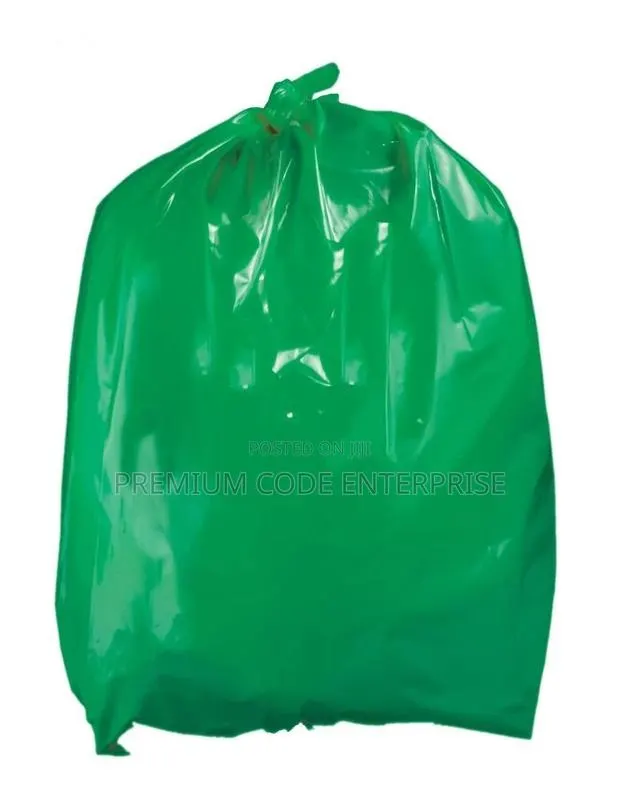 60 Liter to 80 Liter Bin Liner, Green- 180pcs · Photo 1