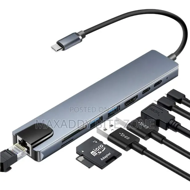 8 in 1. Type C to HDTV Multifunction Adapter · Photo 1