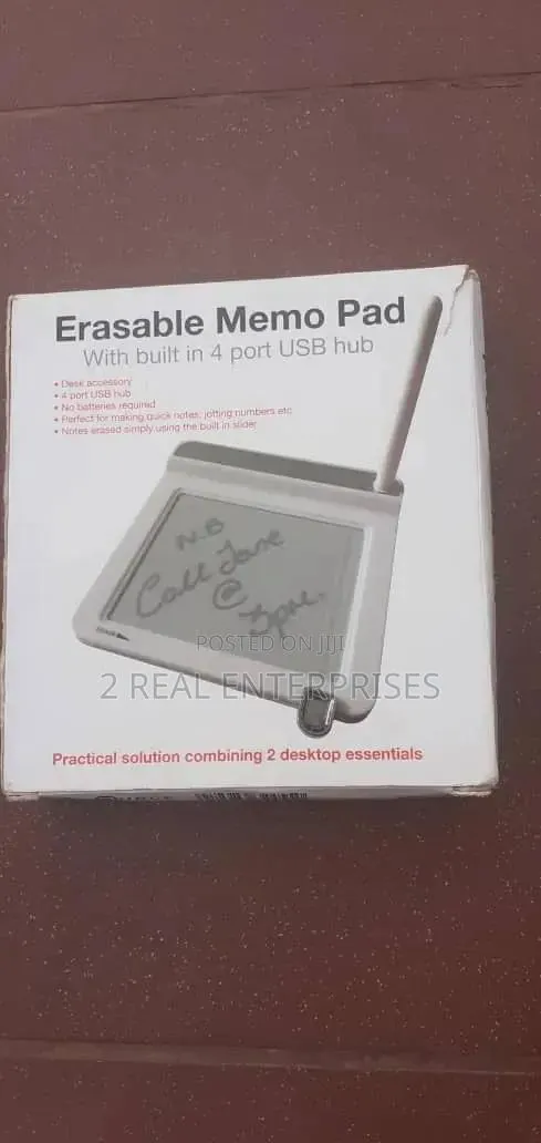 Desktop Erasable Memo Pad With Built-in 4-Port USB Hub Stylus · Photo 1