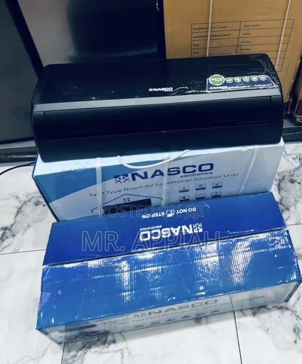 Classic Nasco 1.5hp Non Inverter Air Conditioner(R410 Gas) Black · Photo 1