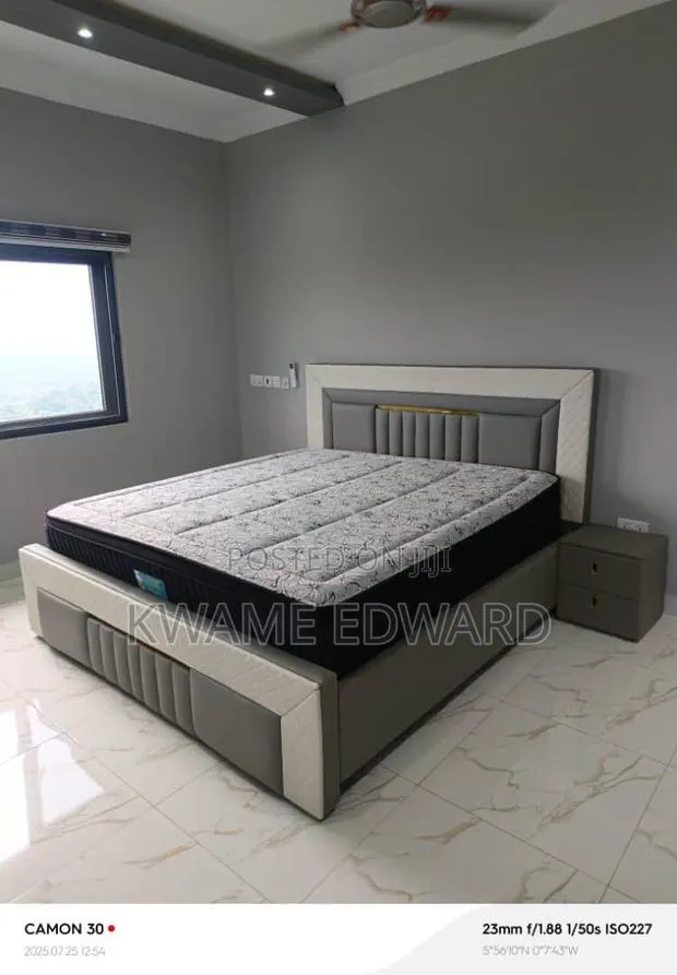 Quality Queen Size Bed Frame With Two Nightstand Available for Pick · Photo 1