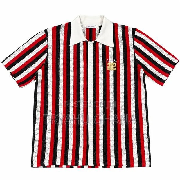 Simple Red and White Amiri Shirt for Sale · Photo 1