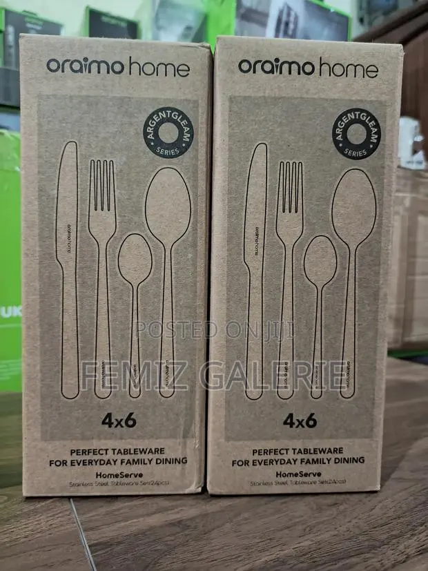 Oraimo Homeserve Smooth Edges Food-Grade 430 Steel Flatware Set-4x6pcs · Photo 1
