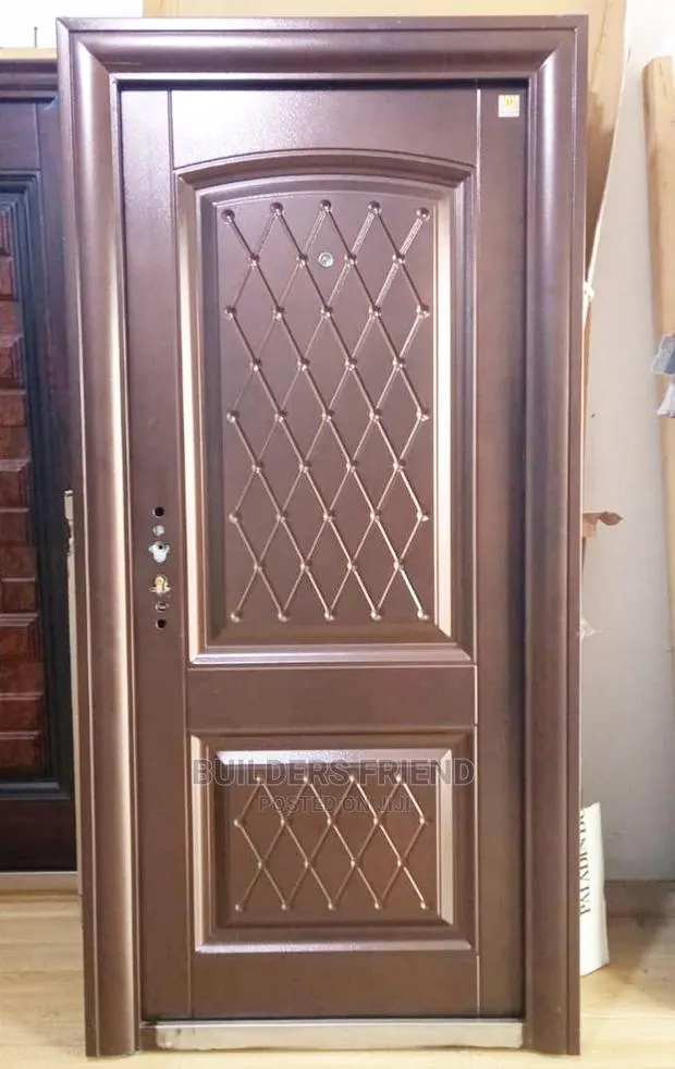 New Stainless Steel Single Standard Security Door+Handle+Key · Photo 1