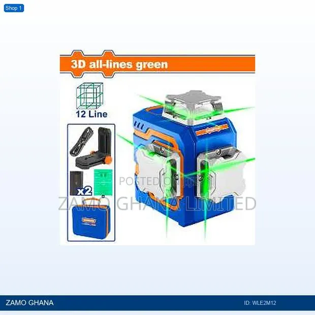 3d Green Beam Selfleveling Laser - Wle2m12 · Photo 1