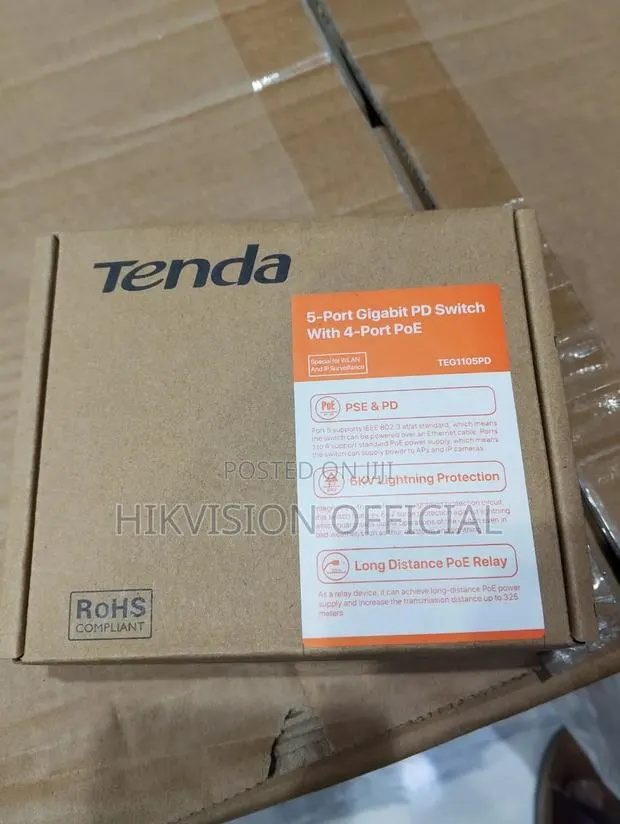 Teg1105pd 5-Port Gigabit Pd Switch With 4-Port Poe=Tenda · Photo 1
