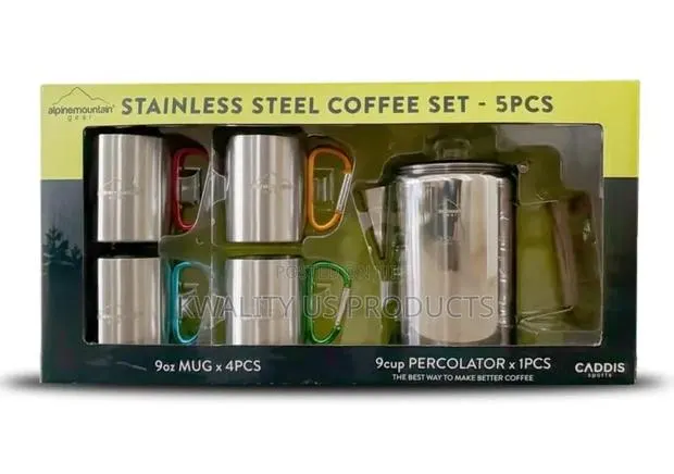 Alpinemountain Gear Stainless Steel Coffee Set - 5 Piece · Photo 1