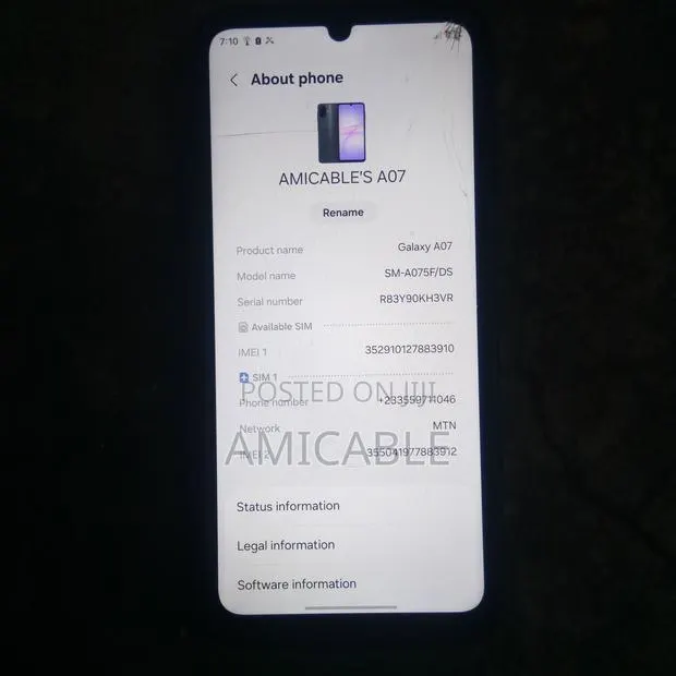 Samsung Galaxy A07 4G 64 GB Black · Photo 1