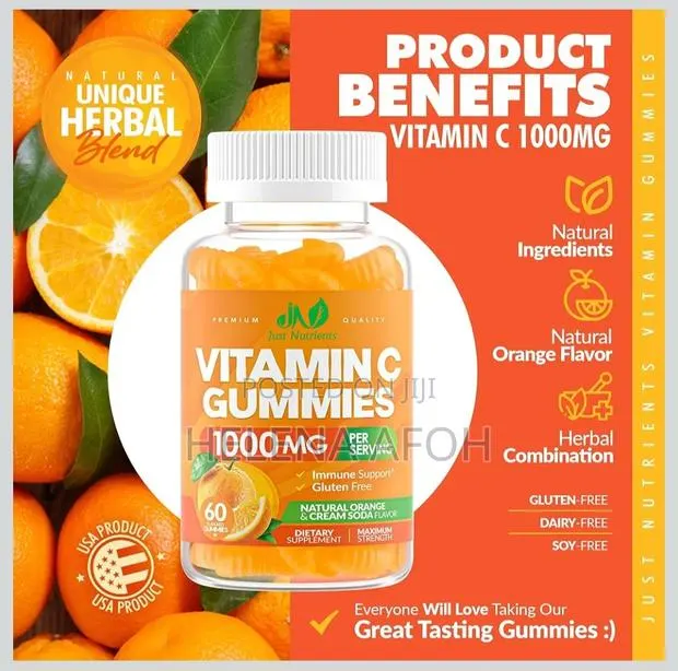 Vitamin C Gummies Dietary Supplement - 60 Gummies · Photo 1
