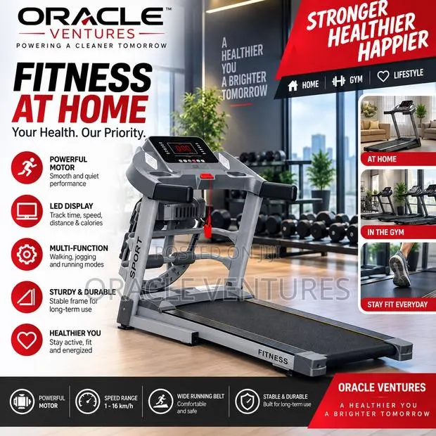 Foldable Treadmills Portable Treadmill Machine - Black · Photo 1