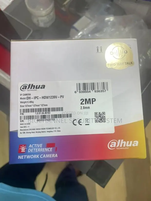 Dahua 2mp 2way Audio Ip Camera-Dh-Ipc-Hdw1239v-Pv · Photo 1