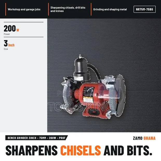 Bench Grinder 3Inch - 75Mm - 200W - Prof - NR75M-75BG · Photo 1